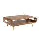 Curve Walnut Reception Coffee Table